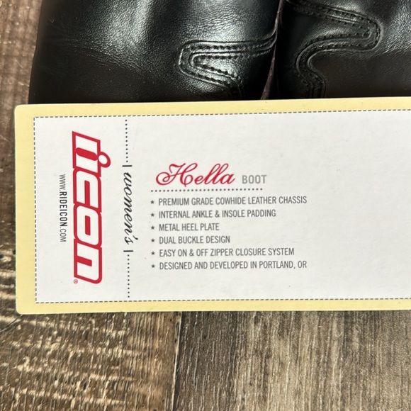 ICON Hella Leather Boots - Picture 8 of 8